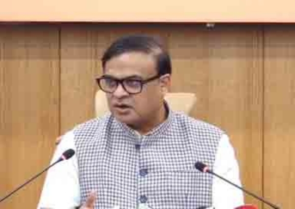 সাংবাদিক সম্মেলনে বক্তব্য পেশ করছেন মুখ্যমন্ত্রী ড. হিমন্তবিশ্ব শর্মা