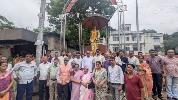 শিলচরে ড. শ্যামাপ্রসাদের পূর্ণাবয়ব মূর্তিতে শ্রদ্ধাঞ্জলি বিজেপির