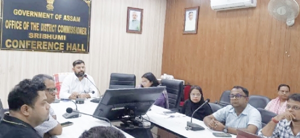 শ্ৰীভূমি জেলাশাসকের পৌরোহিত্যে মাতৃ ও শিশুমৃত্যু সংক্ৰান্ত পর্যালোচনা সভা