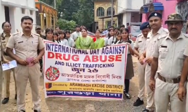 পুড়শুড়া থানার পদযাত্রা