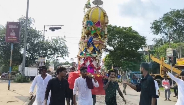 মহরম উপলক্ষে আরামবাগে তাজিয়া মিছিল