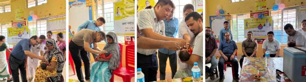 শ্রীভূমি সিভিল হাসপাতালে পালস পোলিও খাওয়ানোর সূচনা