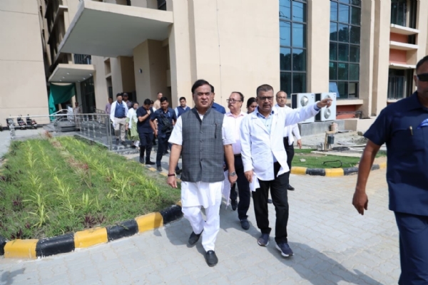 জিএমসিএইচ পরিদর্শনে মুখ্যমন্ত্রী হিমন্তবিশ্ব শর্মা
