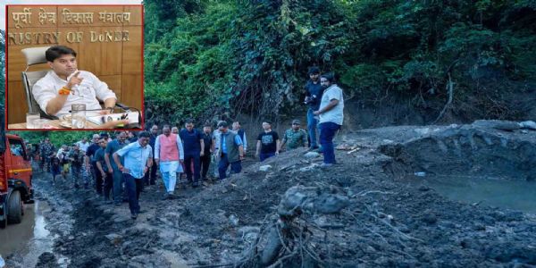 উত্তরপূর্বের বন্যা পরিস্থিতির পর্যালোচনা ডোনারমন্ত্রী সিন্ধিয়ার, ক্ষতিগ্রস্ত রাজ্যগুলিকে সর্বাত্মক সহায়তার আশ্বাস