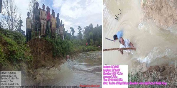পাথারকান্দির বনাঞ্চলে অবৈধ পাঁচটি ফিশারি ধ্বংস দোহালিয়া বন দফতরের