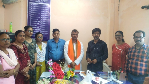 সিডিপিও অফিসে সম্বর্ধনায় প্রশান্ত দিগার