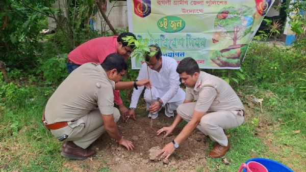 বিশ্ব পরিবেশ দিবস পালন গোঘাট থানায়