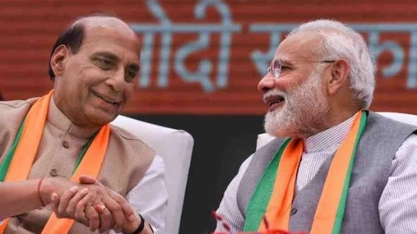 সুশাসনের ১২-বছর, মোদীকে শুভেচ্ছা রাজনাথ সিংয়ের