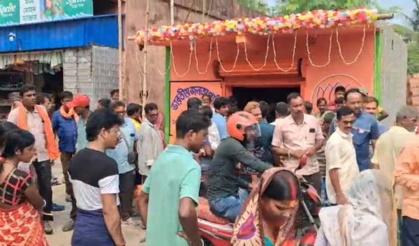 গোঘাট বিজেপির বিজয় মিছিল পার্টি অফিস উদ্বোধন
