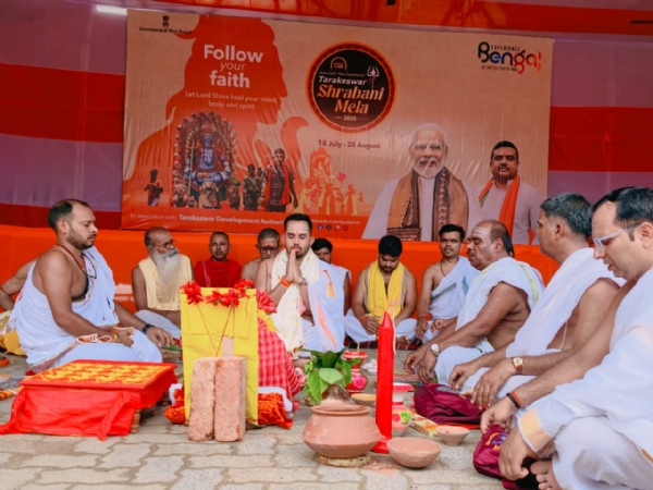 মহা রুদ্রযজ্ঞে তারকেশ্বর বিধায়ক সন্তু পান