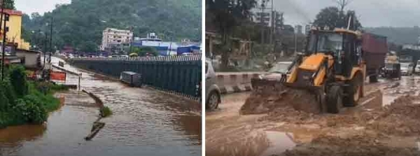 আকস্মিক বন্যার কবলে গুয়াহাটির জোড়াবাট (দুদিন আগের ছবি)