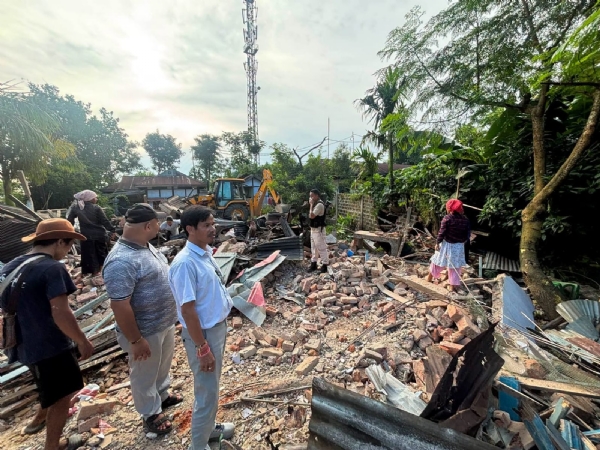 লোদি এলাকায় উচ্ছেদ অভিযান