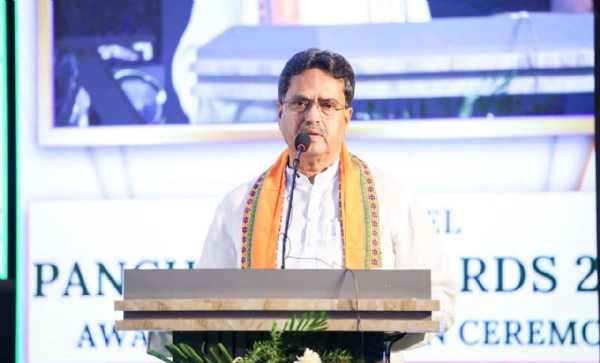 বক্তব্য রাখেন মুখ্যমন্ত্রী ডাঃ মানিক সাহা