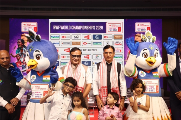 মাসকট ও থিম সঙ উন্মোচনী অনুষ্ঠানে মনসুখ মাণ্ডব্য এবং হিমন্তবিশ্ব শর্মা মাসকট ও থিম সঙ উন্মোচনী অনুষ্ঠানে মনসুখ মাণ্ডব্য এবং হিমন্তবিশ্ব শর্মা