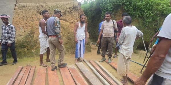 অবৈধভাবে বনজ কাঠ কাটার অভিযোগে গ্রেফতার এক, আদালতের নির্দেশে জেল হাজতে