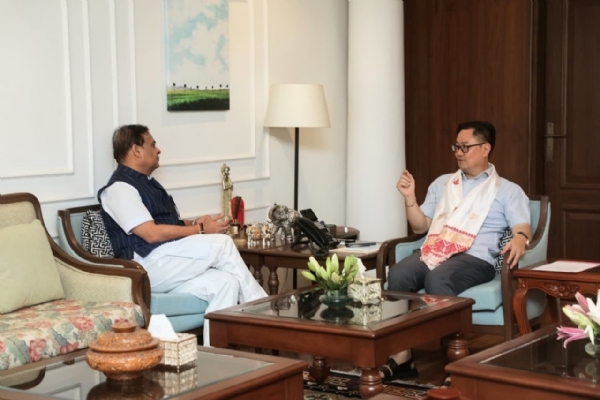 দিল্লিতে মুখ্যমন্ত্রী এবং কিরেন রিজিজুর বৈঠক