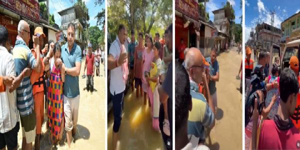 নাজিরার বিহুবরে ভয়াবহ বন্যা, তলিয়ে গেছে প্রায় ১০০টি বাড়ি, বহুজন নিখোঁজের আশঙ্কা