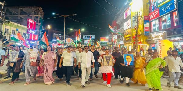 ধর্মেন্দ্র প্রধানের পদত্যাগে ছাত্র আন্দোলনের নৈতিক জয়, আগরতলায় বিজয় মিছিল কংগ্রেসের