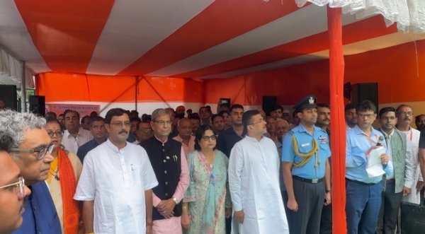 রেড রোডে ডঃ শ্যামাপ্রসাদের জন্মবার্ষিকী উদযাপন, বিজেপি অফিসেও অনুষ্ঠান