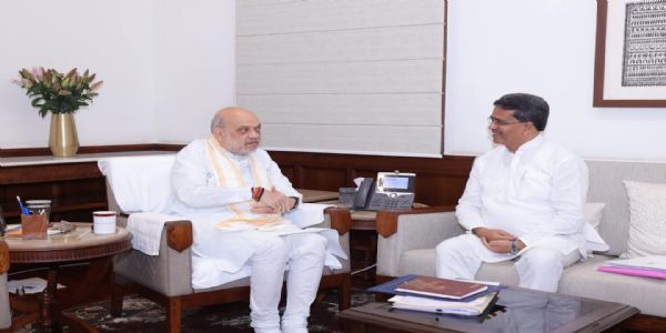 অমিত শাহের সঙ্গে মানিক সাহার বৈঠক, আলোচনায় ত্রিপুরার একাধিক বিষয়