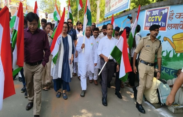 নওয়াদা মন্ত্রীর নেতৃত্বে তিরঙ্গা যাত্রা, অংশ নিলেন বহু মানুষ