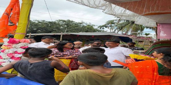 বলাগড়ে বাবা ভোলেনাথের পুজো ও ভাণ্ডারা অনুষ্ঠানে মন্ত্রী সুমনা সরকার