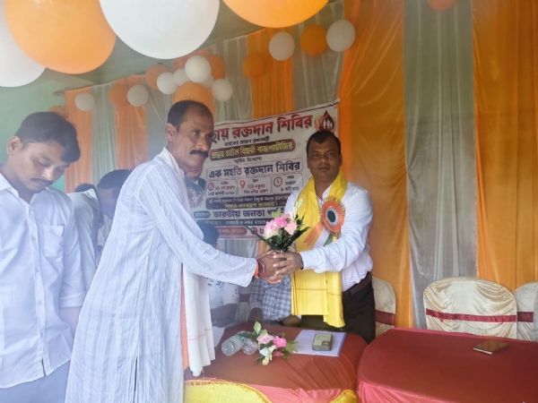 রক্তদান শিবিরে বিধায়ক প্রশান্ত দিগার