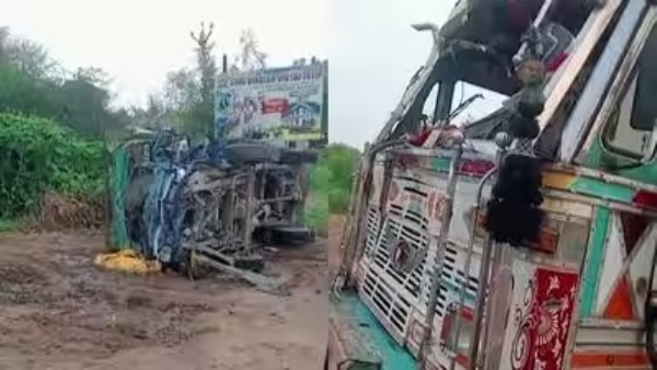 মধ্যপ্রদেশের ভিন্দে পিকআপ গাড়ি ও ট্রাকের সংঘর্ষে মৃত ৮ মধ্যপ্রদেশের ভিন্দে পিকআপ গাড়ি ও ট্রাকের সংঘর্ষে মৃত ৮