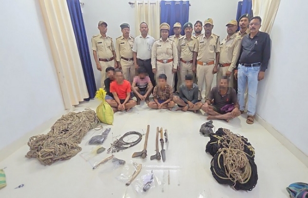 ইন্দ্রাবতী টাইগার রিজার্ভে বন্যপ্রাণী শিকারের বিরুদ্ধে বড় অভিযান, গ্রেফতার ৬