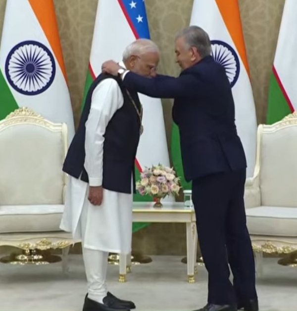 উজবেকিস্তানের সর্বোচ্চ রাষ্ট্রীয় সম্মানে ভূষিত প্রধানমন্ত্রী নরেন্দ্র মোদী