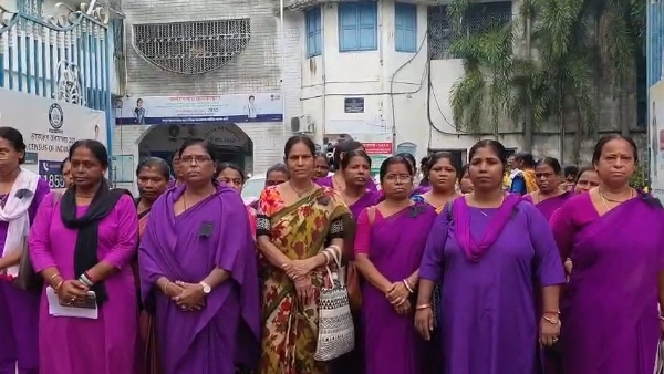 আশা কর্মী বিক্ষোভ