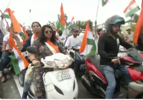 স্বাধীনতা দিবসের প্রাক্কালে জম্মুতে আয়োজিত তিরঙ্গা যাত্রা