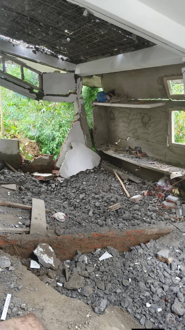 Landslide at Mahur
