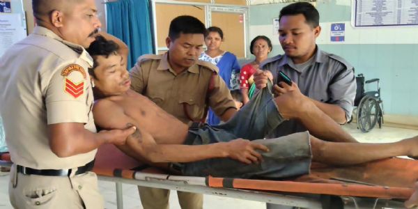 শান্তিরবাজারে বেপরোয়া বাইকের ধাক্কায় গুরুতর আহত যুবক