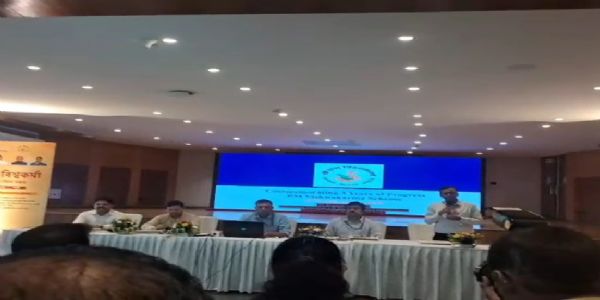 পি এম বিশ্বকর্মা প্রকল্পের তিন বছর পূর্তির প্রাক্কালে সাংবাদিক সম্মেলন ধনধান্য অডিটোরিয়ামে