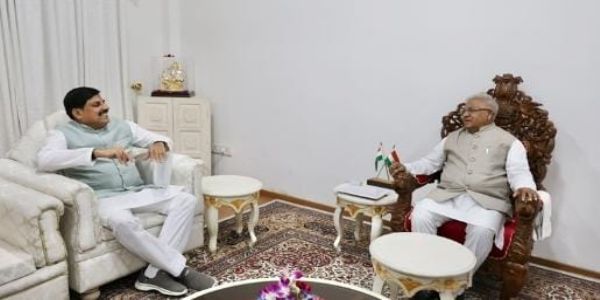রাজ্যপাল পটেলের সঙ্গে সৌজন্য সাক্ষাৎ মুখ্যমন্ত্রী মোহন যাদবের