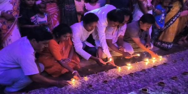হবিবপুরে ‘আশীর্বাদের প্রদীপ’ কর্মসূচি, ১০০১ প্রদীপ প্রজ্জ্বলন