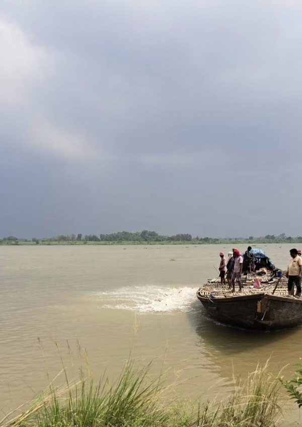 বলাগড়ের চড় খয়ড়ামারিতে গঙ্গাভাঙন রোধের কাজ শুরু