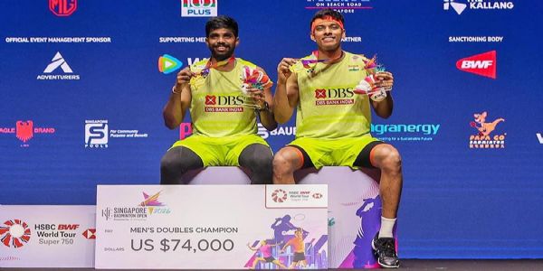 চায়না মাস্টার্স ২০২৬: চিনের হে জি টিং এবং রেন শিয়াং ইউ-কে পরাজিত করে চায়না মাস্টার্সে জয়ী হলেন সাত্বিক-চিরাগ জুটি