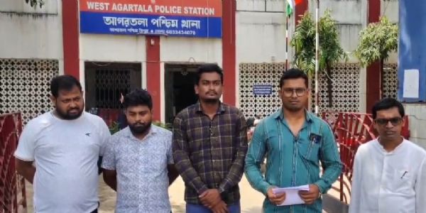 সামাজিক মাধ্যমে কুৎসা ও অপপ্রচারের অভিযোগ, পশ্চিম আগরতলা থানায় ডেপুটেশন ডিওয়াইএফআই-এর
