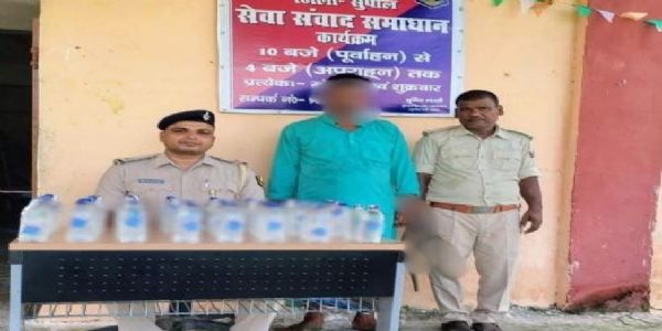 সুপৌলে ১৩১.৪ লিটার নেপালি মদ-সহ গ্রেফতার এক পাচারকারী