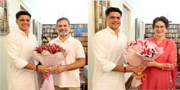 রাহুল-প্রিয়াঙ্কার সঙ্গে সাক্ষাৎ শচীন পাইলটের, একাধিক বিষয়ে আলোচনা