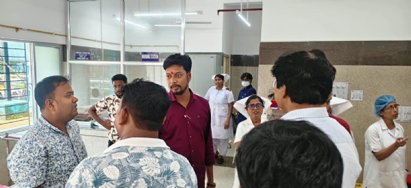হসপিটাল পরিদর্শনে বিধায়ক হেমন্ত বাগ